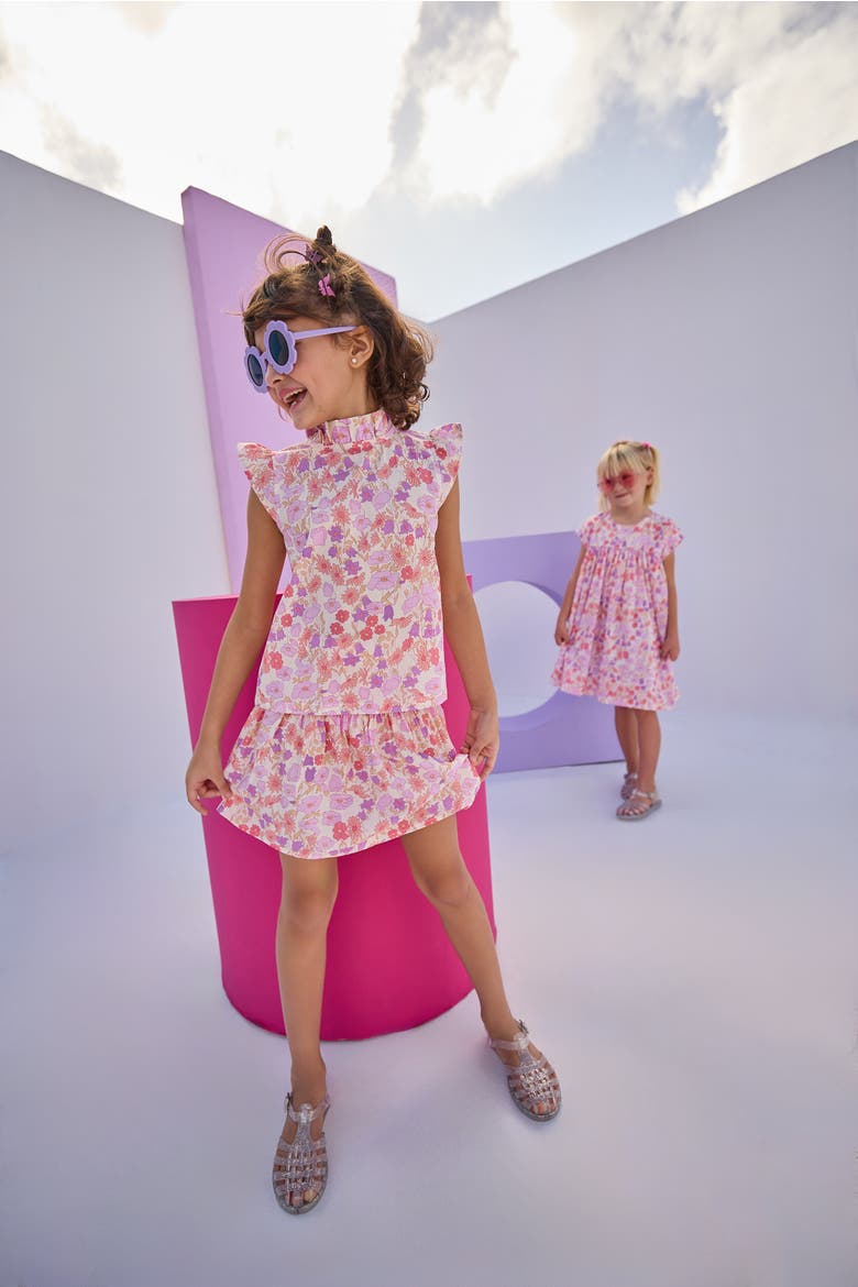 Kids' Floral Tinsley Top, Alternate, color, Lisle Lavender