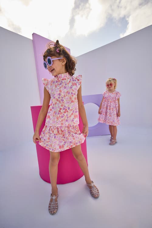 Bisby Kids' Floral Tinsley Top In Lisle Lavender
