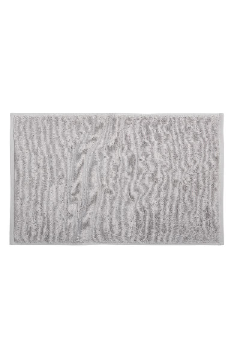 Coyuchi Cloud Loom<sup>™</sup> Organic Cotton Bath Rug, Main, color, Fog
