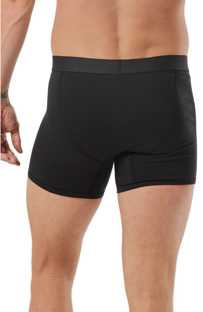 Pact Organic Cotton Everyday Boxer Brief 4-Pack, Alternate, color, Black