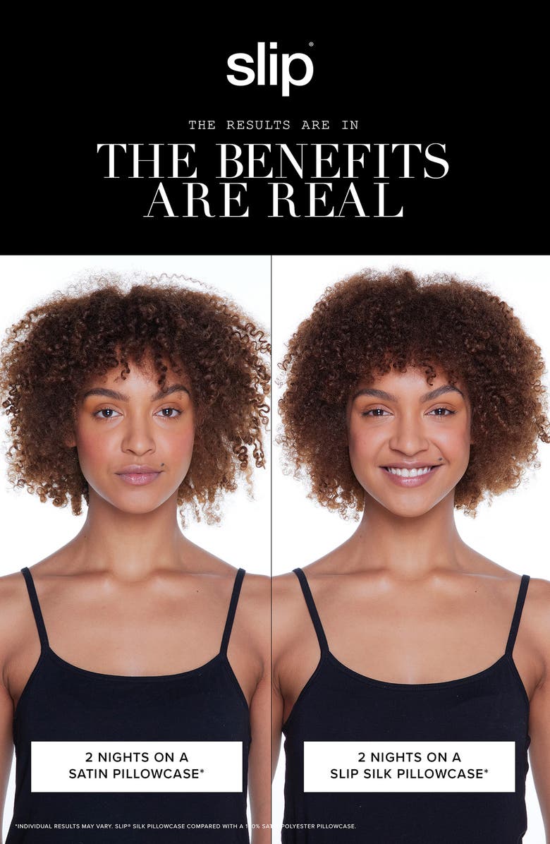 slip Set of 2 Silk Queen Pillowcases, Alternate, color, White