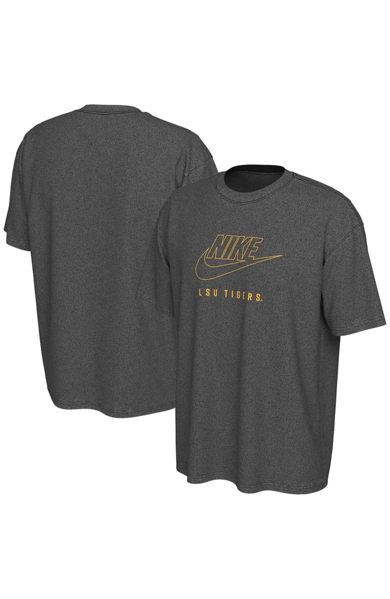 Nike Men's Nike Charcoal LSU Tigers Washed Max90 T-Shirt, Main, color, 
