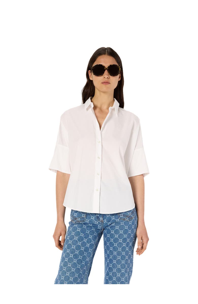 GERARD DAREL Nara Oversized Short Sleeve Shirt, Main, color, White