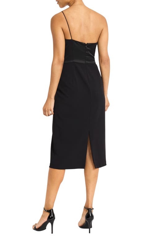 Maggy London Asymmetrical Sheath In Black