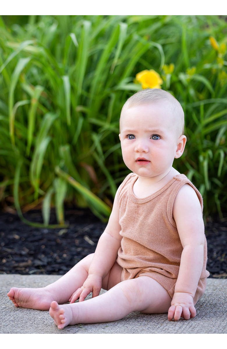 Beckett and Bear Dustin Sleeveless Romper, Alternate, color, Brown