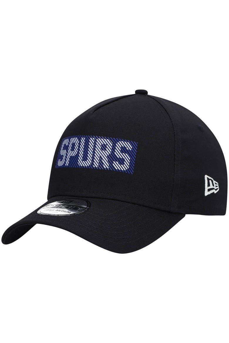 Men's New Era Black Tottenham Hotspur HD Logo A-Frame 39THIRTY Flex Hat, Main, color, Black