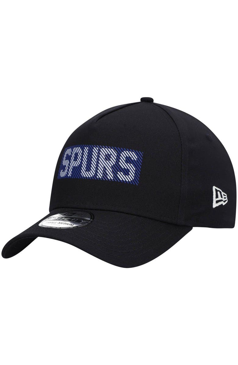 New Era Men's New Era Black Tottenham Hotspur HD Logo A-Frame 39THIRTY Flex Hat, Main, color, 