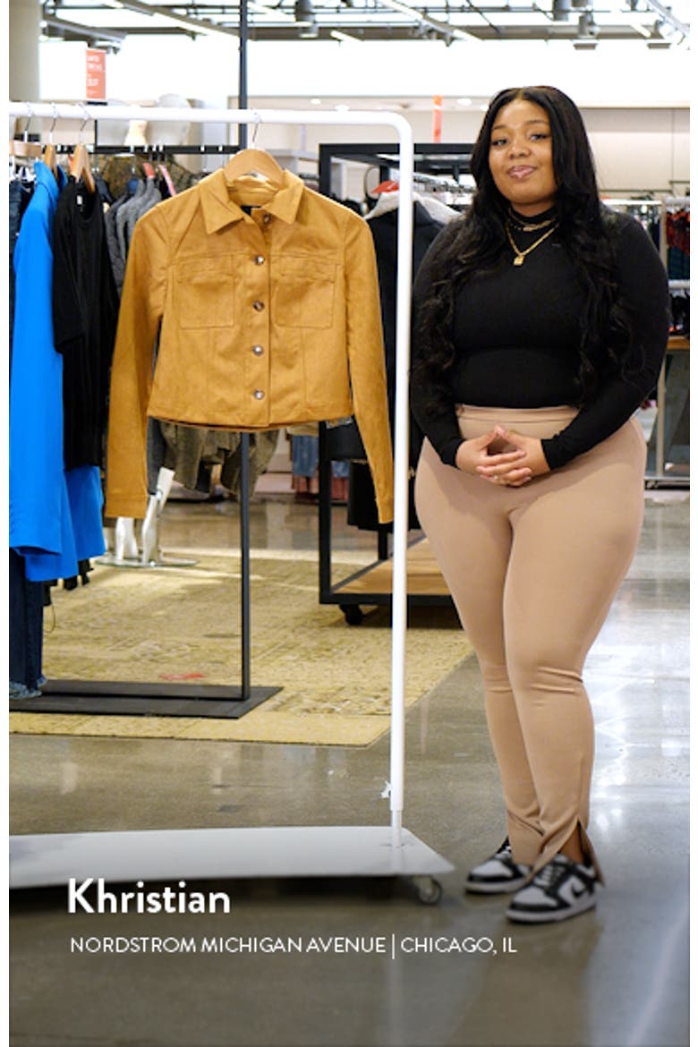 Matilda Crop Faux Suede Jacket video