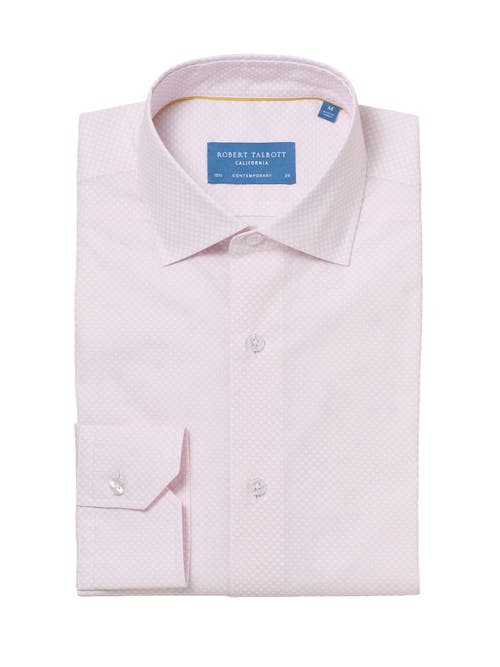 Robert Talbott Reynolds Contemporary Circle Print Shirt In Pink