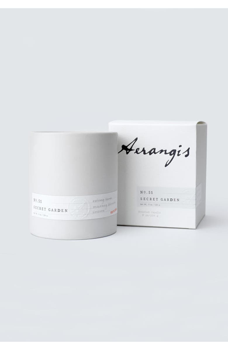 Aerangis No. 51 Secret Garden Scented Candle, Alternate, color, White