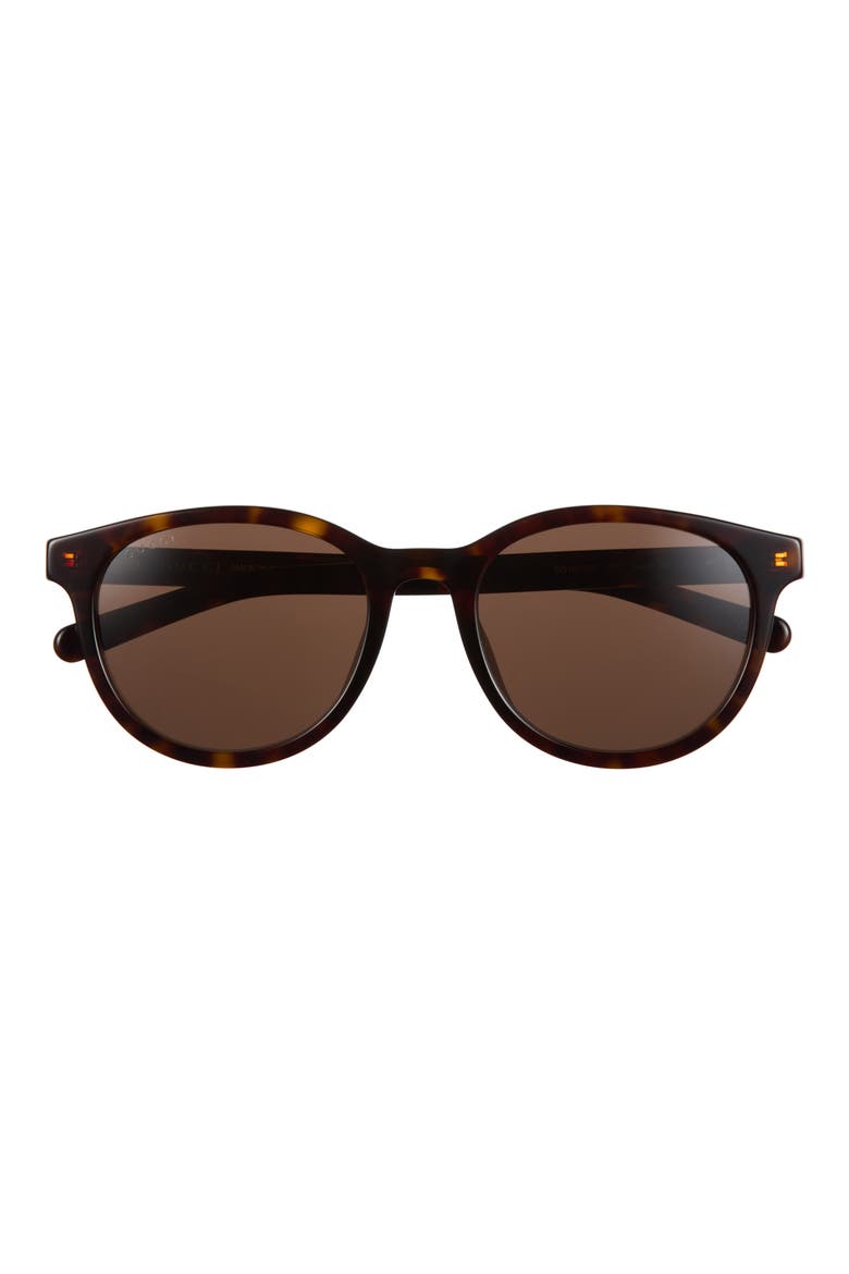 54mm Round Sunglasses, Main, color, HAVANA HAVANA BROWN