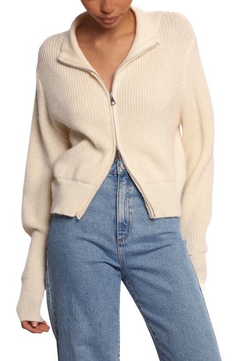 Kourtney Rib Zip Cardigan