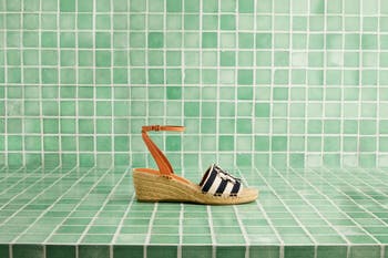 Ines Ankle Strap Espadrille Platform Wedge Sandal