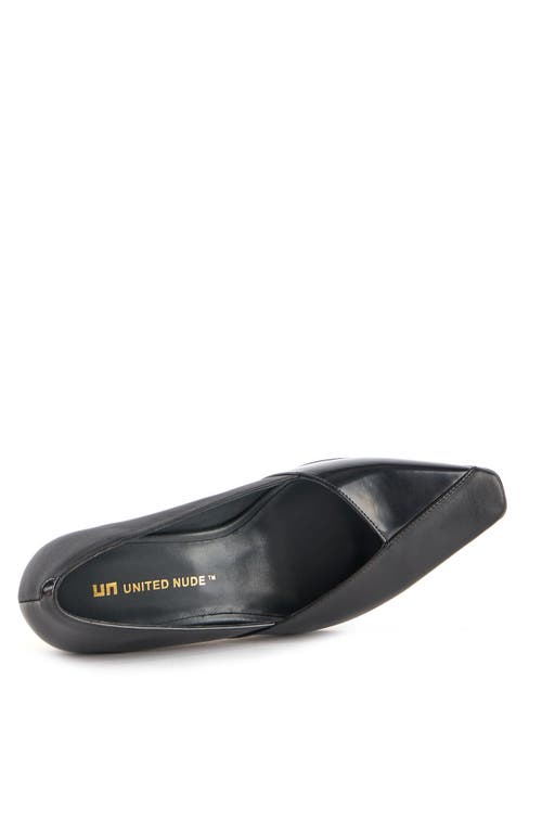 United Nude Layer Raila Pump In Black + Gold
