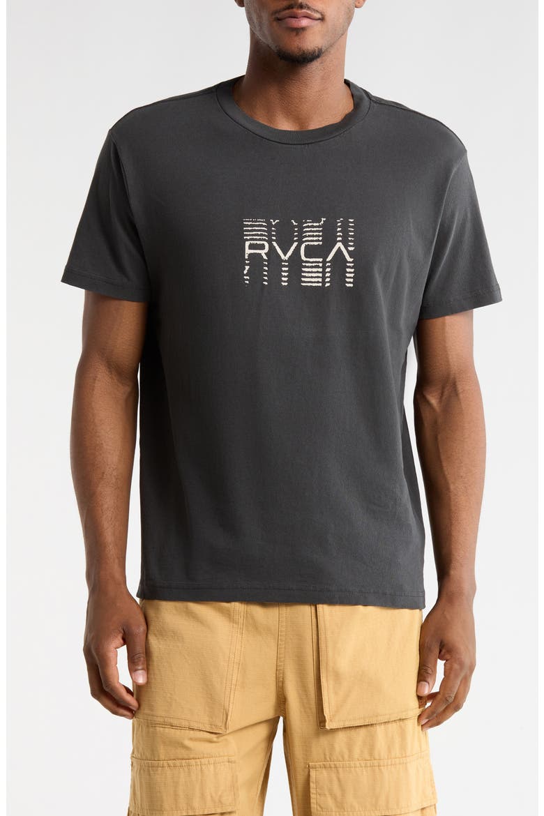 Repeated Graphic T-Shirt, Main, color, BLACK