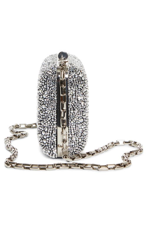 Alexander Mcqueen Mcqueen T-bar Box Clutch In Silver/black
