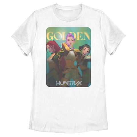 Women's KPop Demon Hunters Huntrix Golden Photocard  Graphic T-Shirt