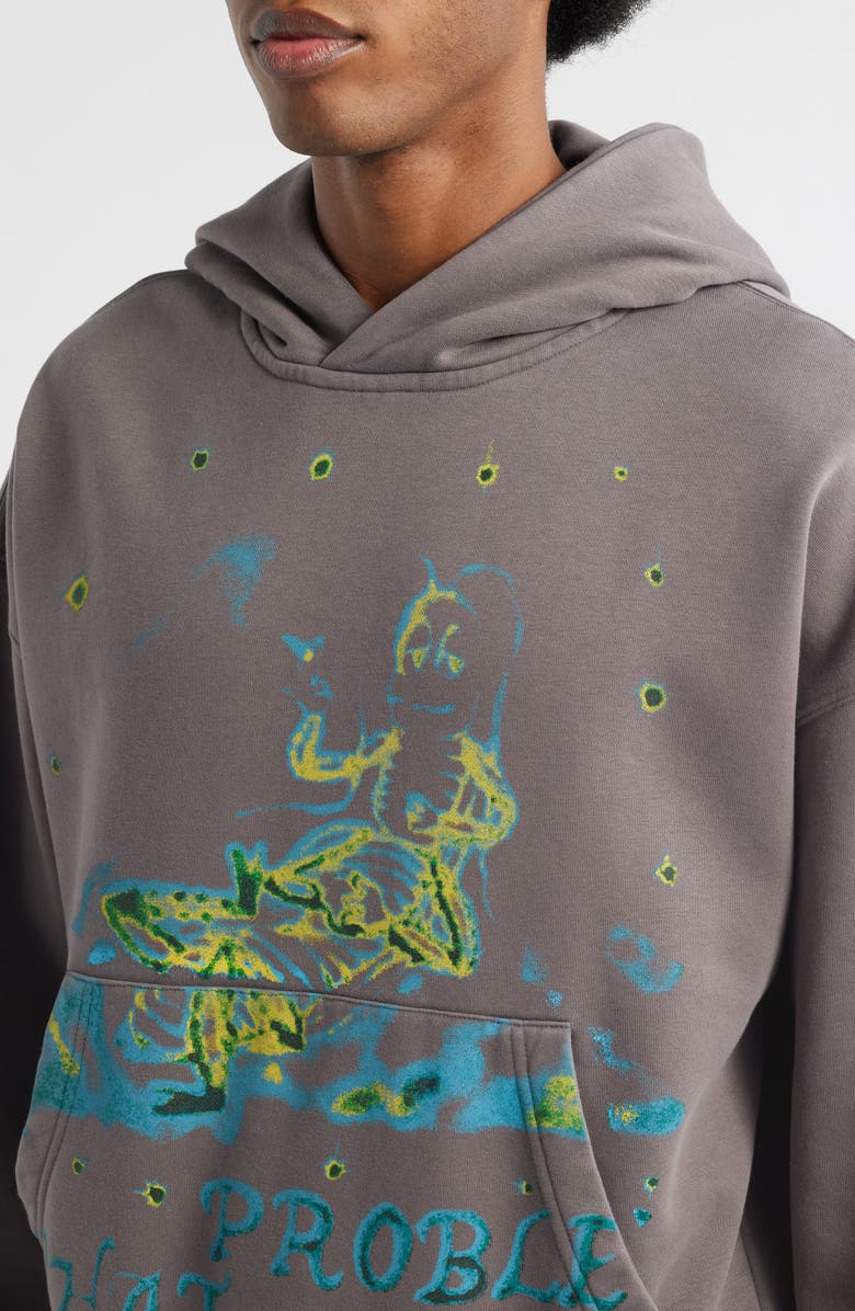 JUNGLES What Problem Fleece Hoodie, Alternate, color, Grey