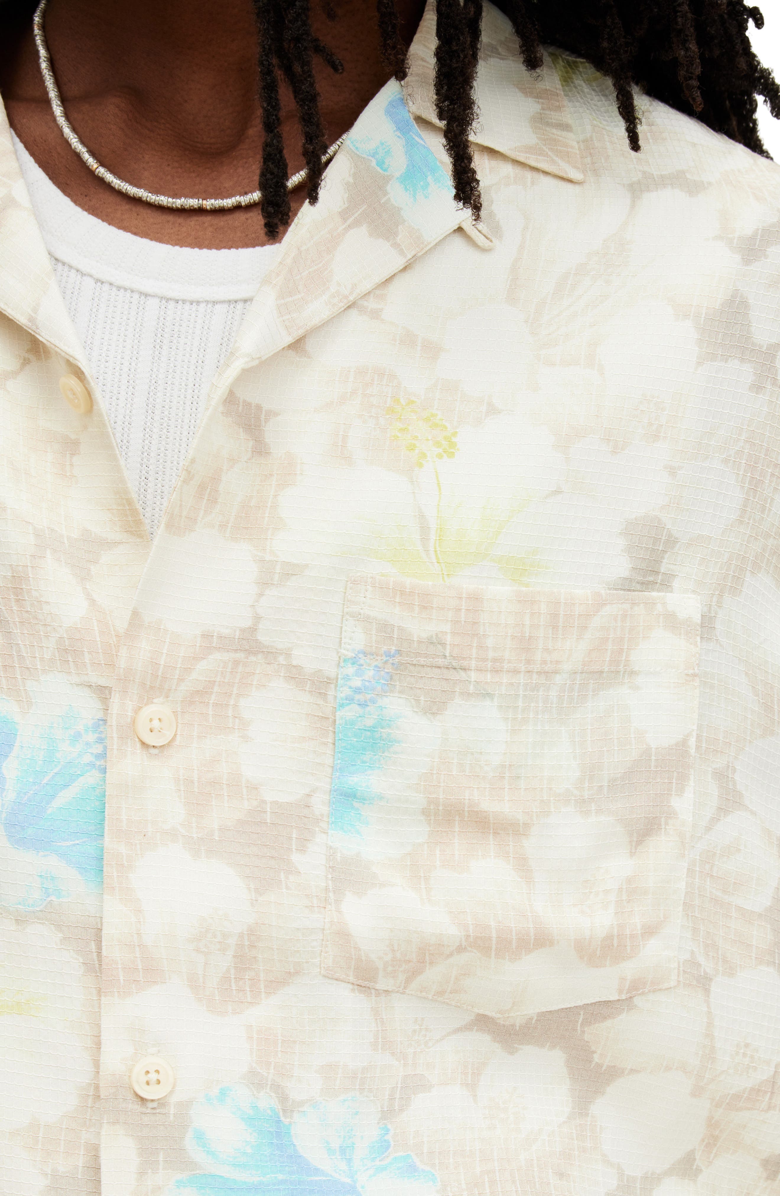 Nevada Floral Print Camp Shirt - image 2