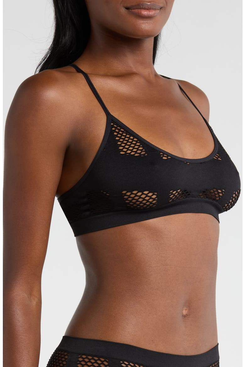 Shadow Play Bralette, Alternate, color, BLACK