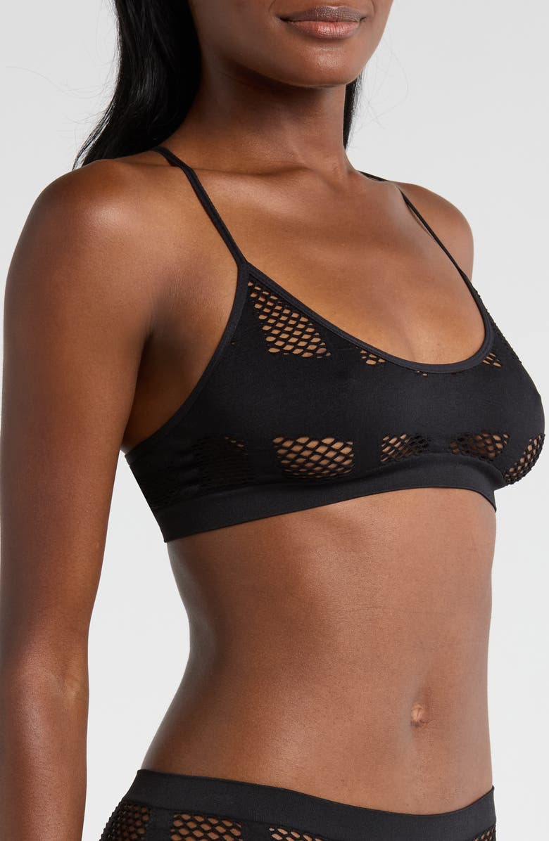 Hauty Shadow Play Bralette, Alternate, color, Black