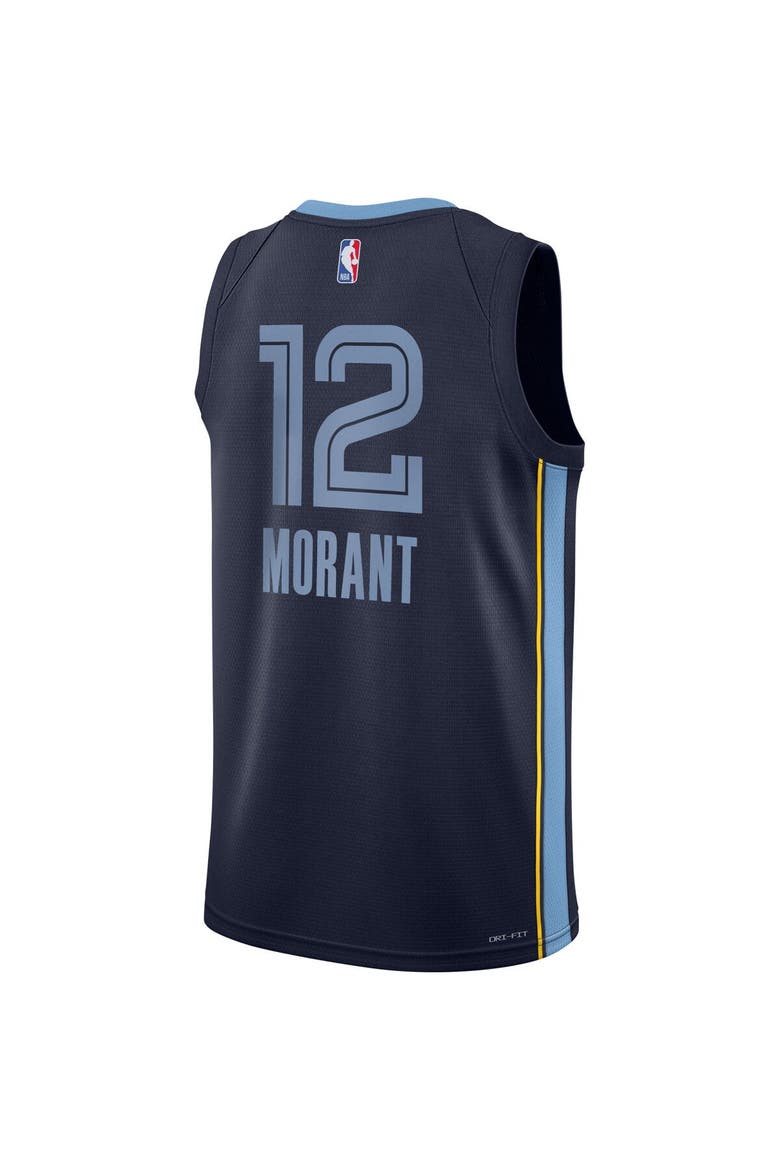 Youth Nike Ja Morant Navy Memphis Grizzlies Swingman Jersey - Icon Edition, Alternate, color, Navy