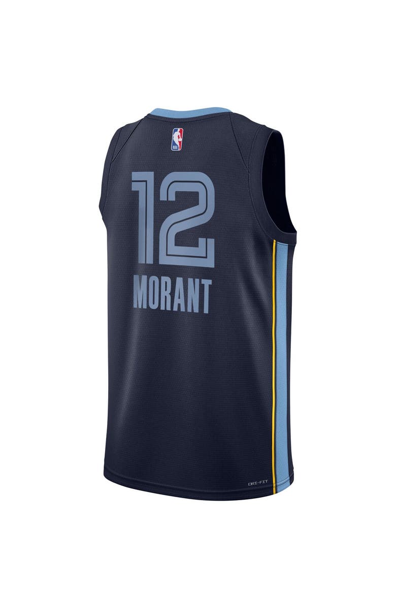 Nike Youth Nike Ja Morant Navy Memphis Grizzlies Swingman Jersey - Icon Edition, Alternate, color, Navy