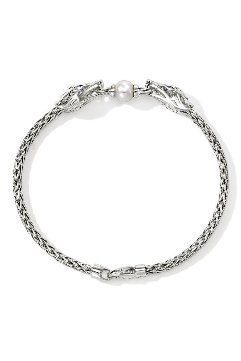 Naga Bracelet, Alternate, color, SILVER