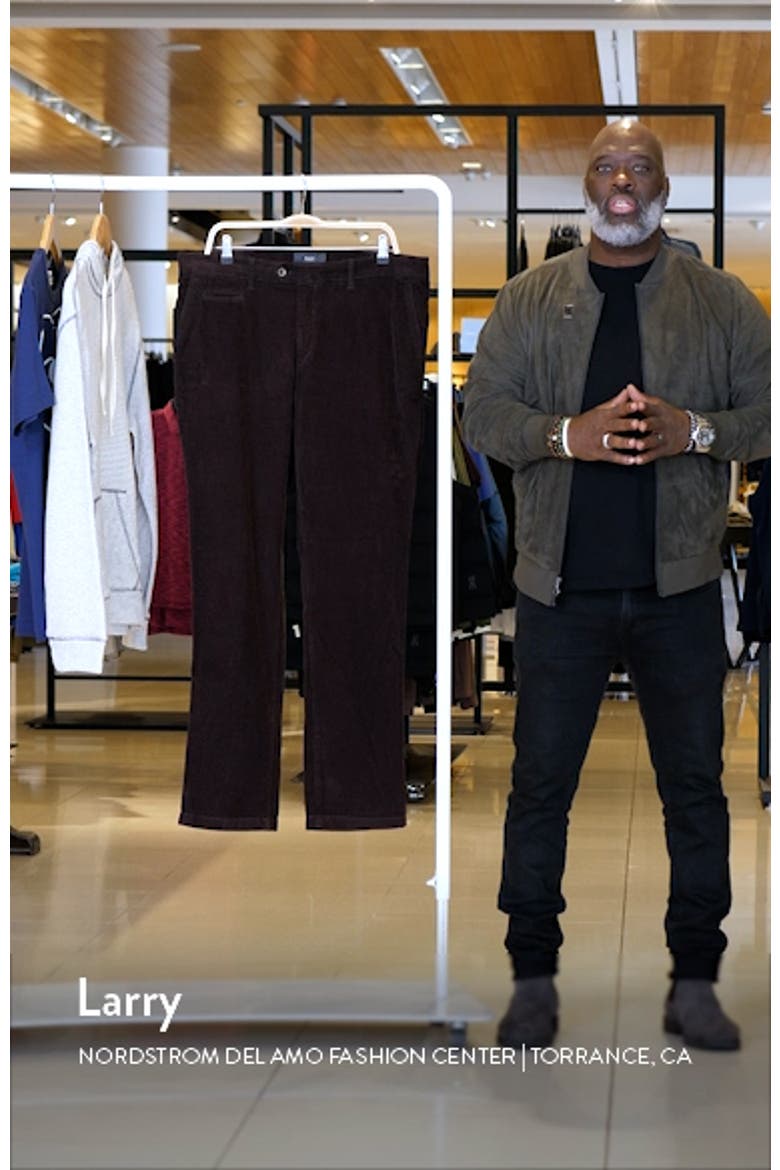 Everest Flat Front Stretch Corduroy Dress Pants video