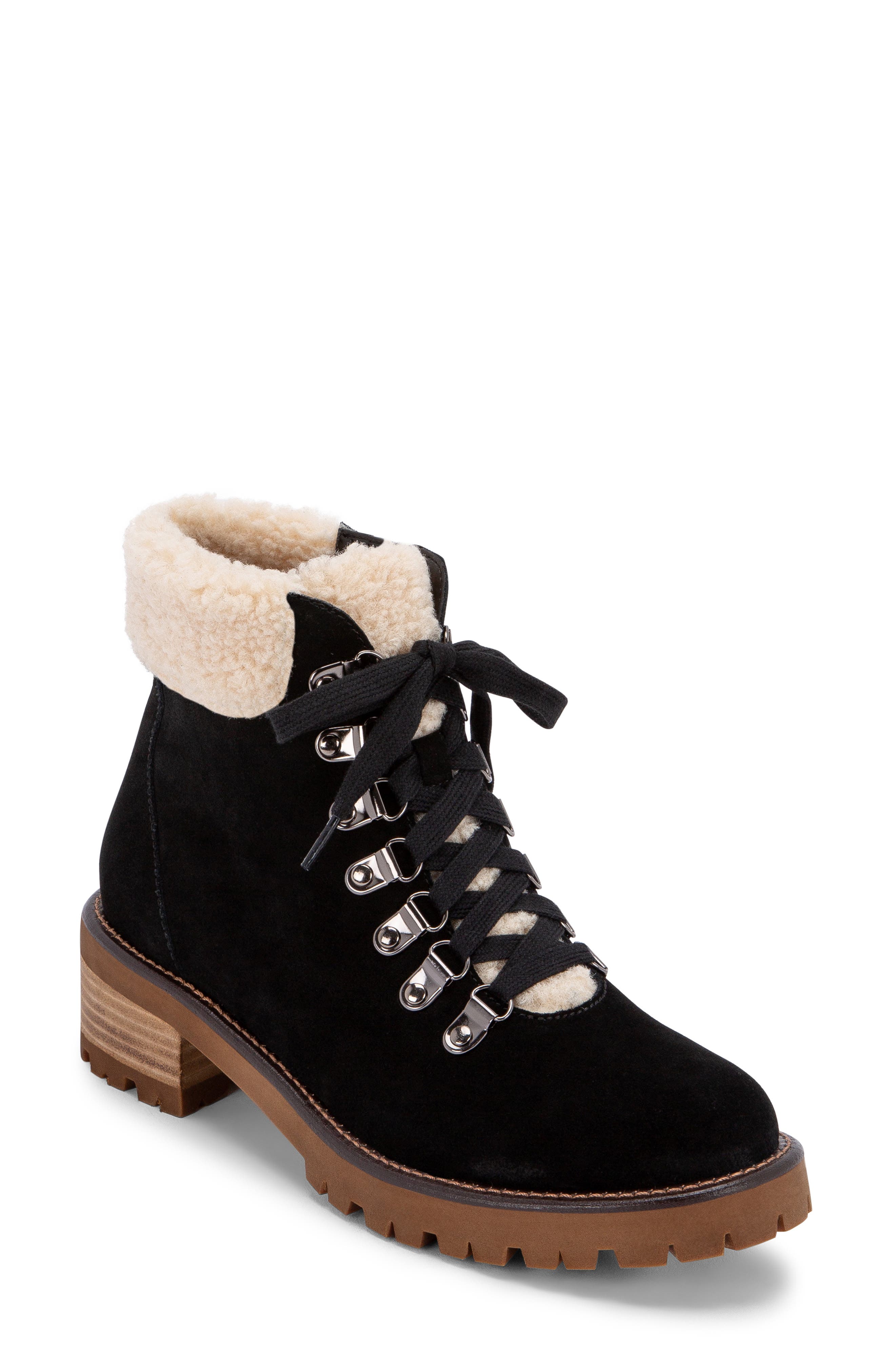 Blondo Melissa Faux Shearling Cuff Waterproof Boot, Main, color, 