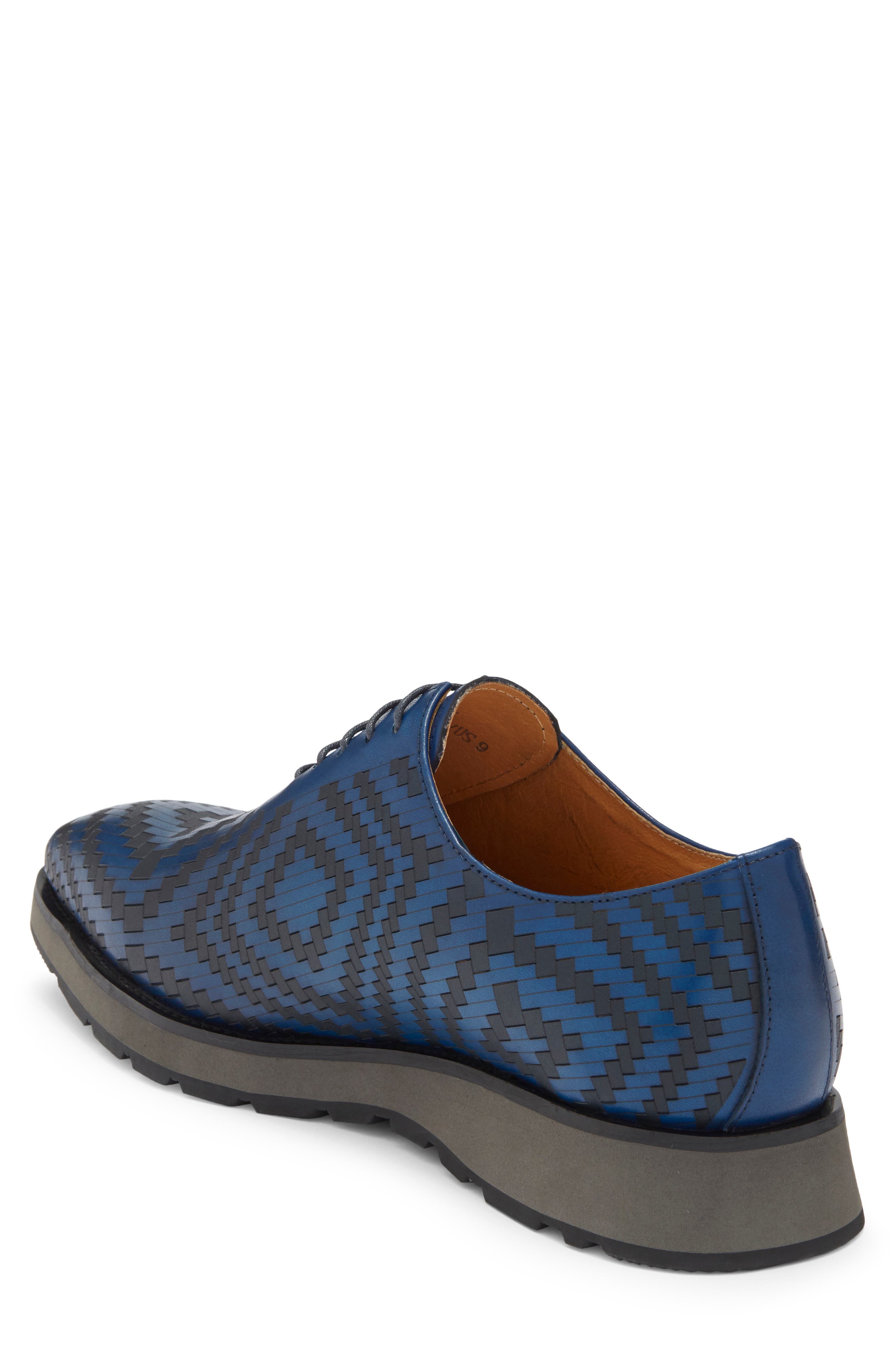 Maison Forte Marseille Wholecut Oxford, Alternate, color, Navy