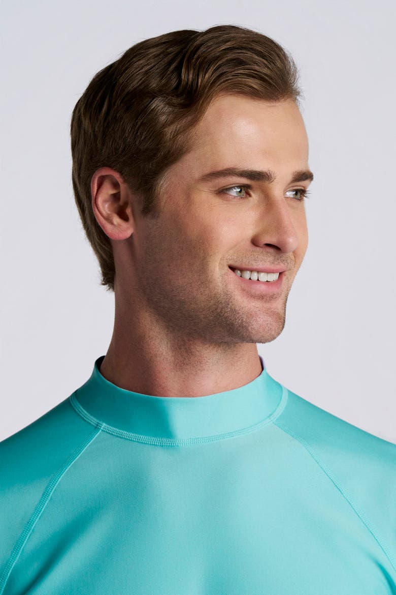 Men's Tulum Surf Long Sleeve Rash Guard, UPF 50+ Sun Protection, Alternate, color, Coolibar Blue