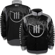 Trackhouse Racing Team Collection Men's Trackhouse Racing Team Collection Black TRACKHOUSE RACING Nylon Uniform Full-Snap Jacket
