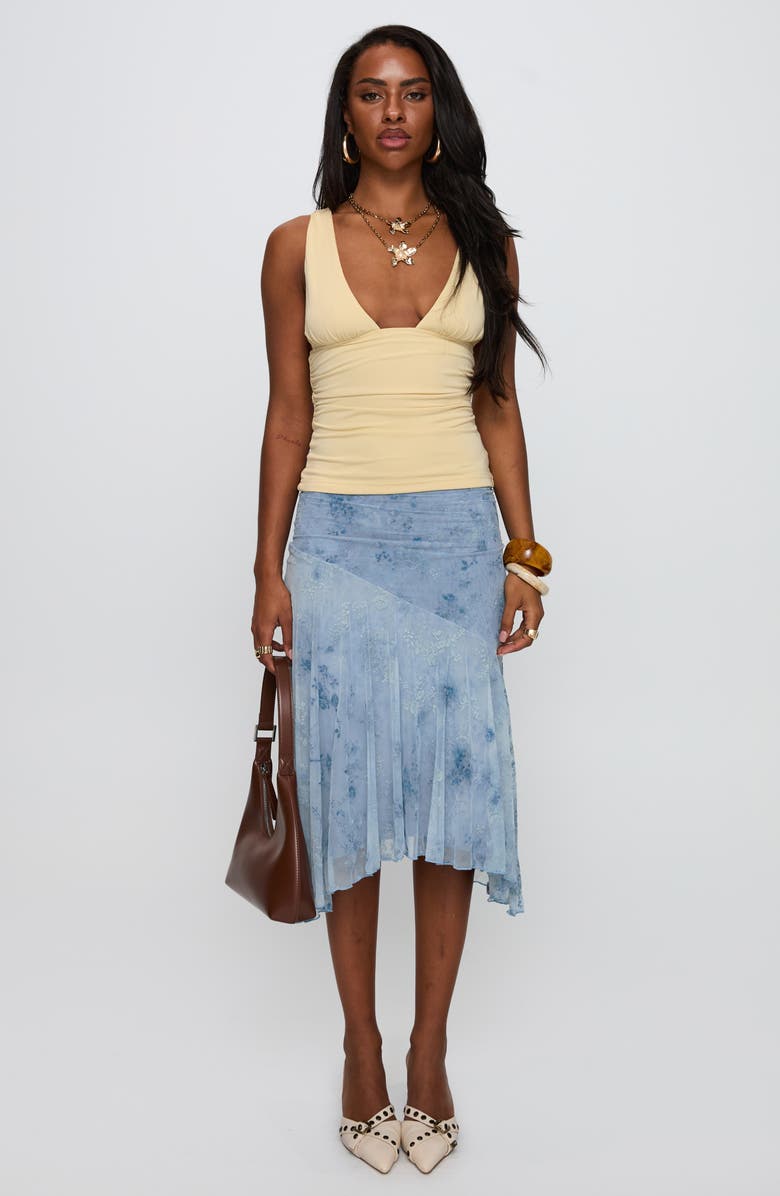 Princess Polly Sublime Ruched Top, Alternate, color, Yellow