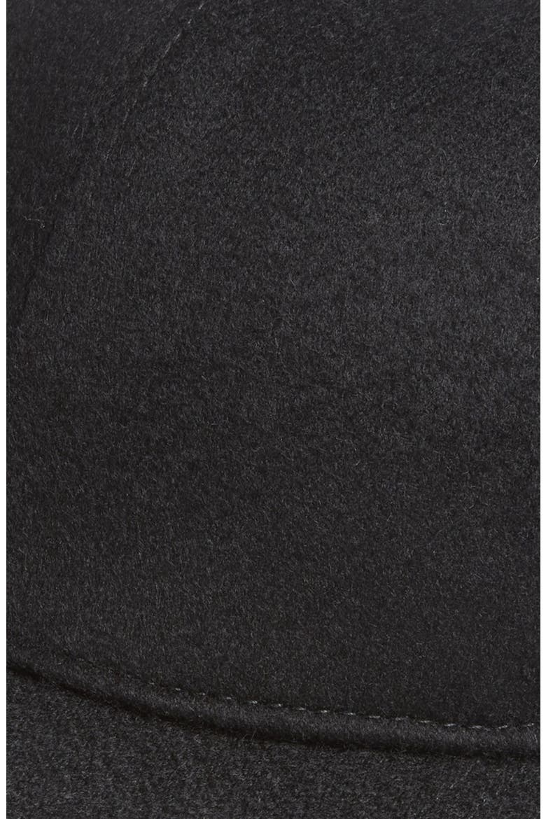 Cashmere Baseball Cap, Alternate, color, BLACK