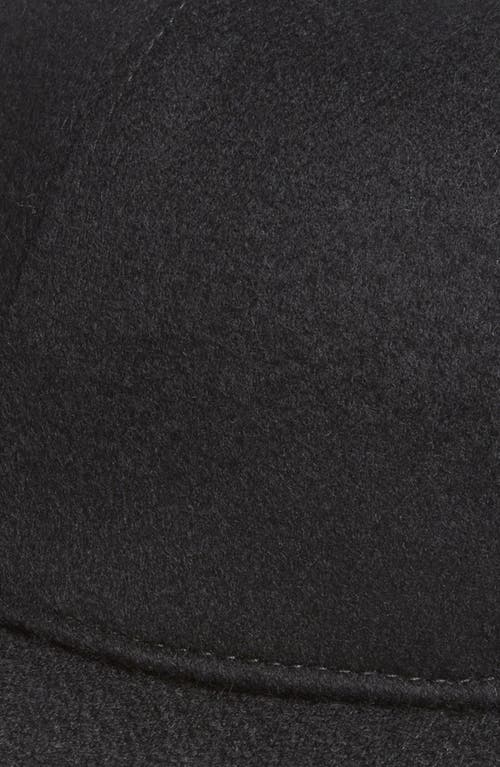 Vince Cashmere Baseball Cap In Black