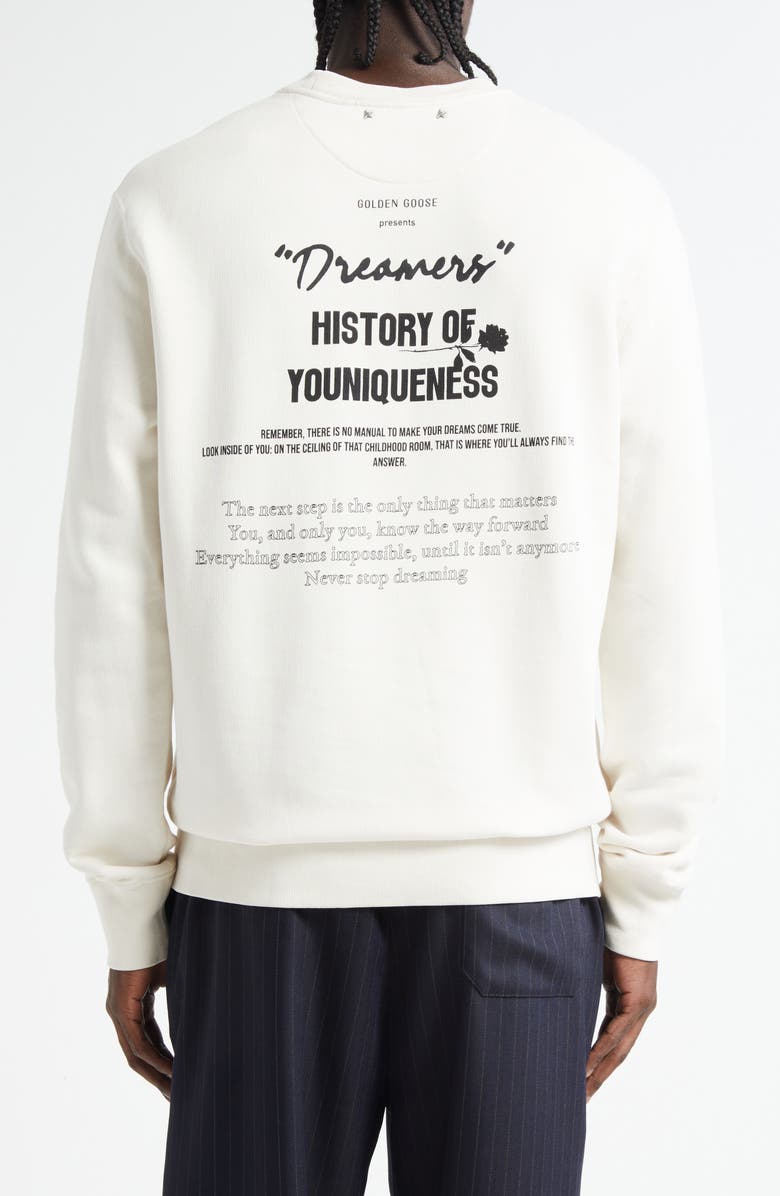 Golden Goose Journey Graphic Sweatshirt, Alternate, color, Artic Wolf/ Black