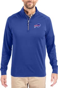 Cutter & Buck Men's Cutter & Buck Royal Buffalo Bills Adapt Eco Knit Quarter-Zip Pullover Jacket