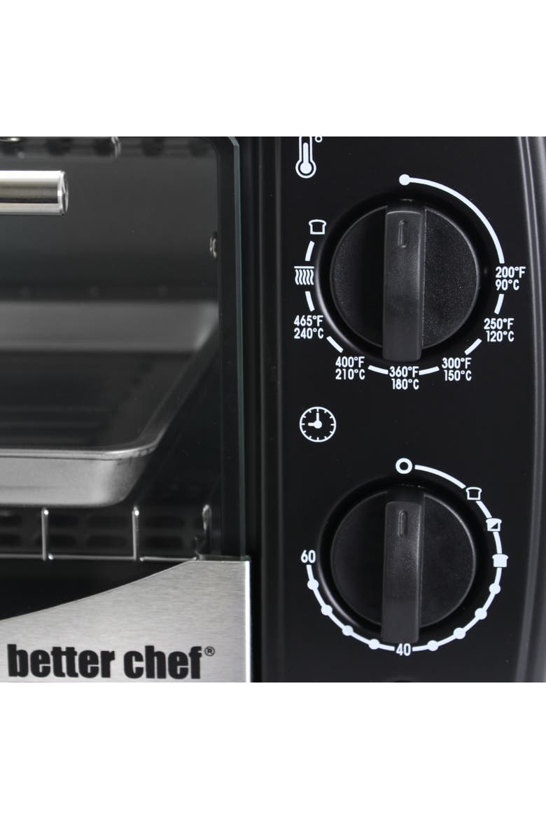 9 Liter Stainless Steel Toaster Oven and Broiler, Alternate, color, Black