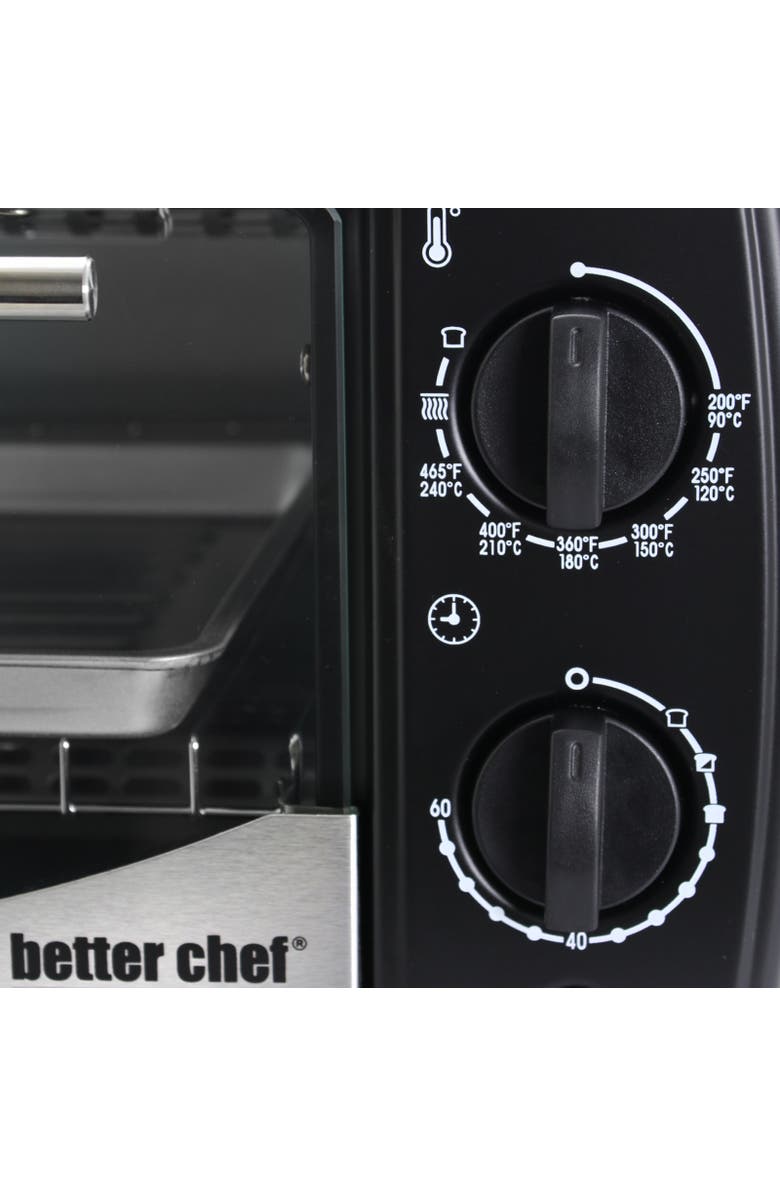 Better Chef 9 Liter Stainless Steel Toaster Oven and Broiler, Alternate, color, Black