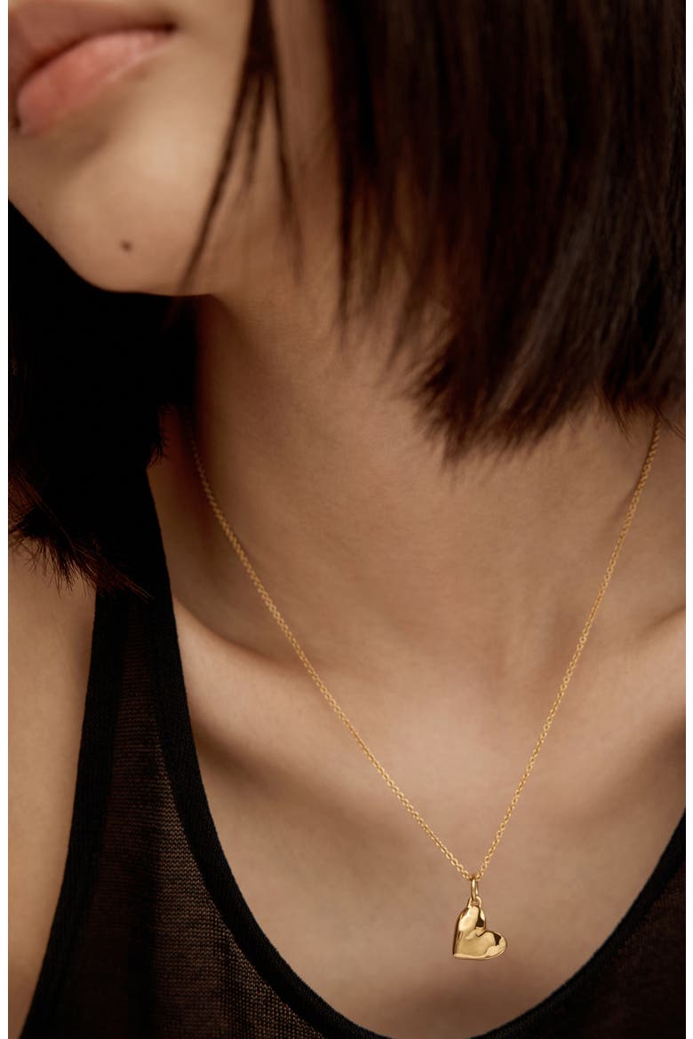 Heart Pendant Necklace, Alternate, color, 18CT GOLD VERMEIL