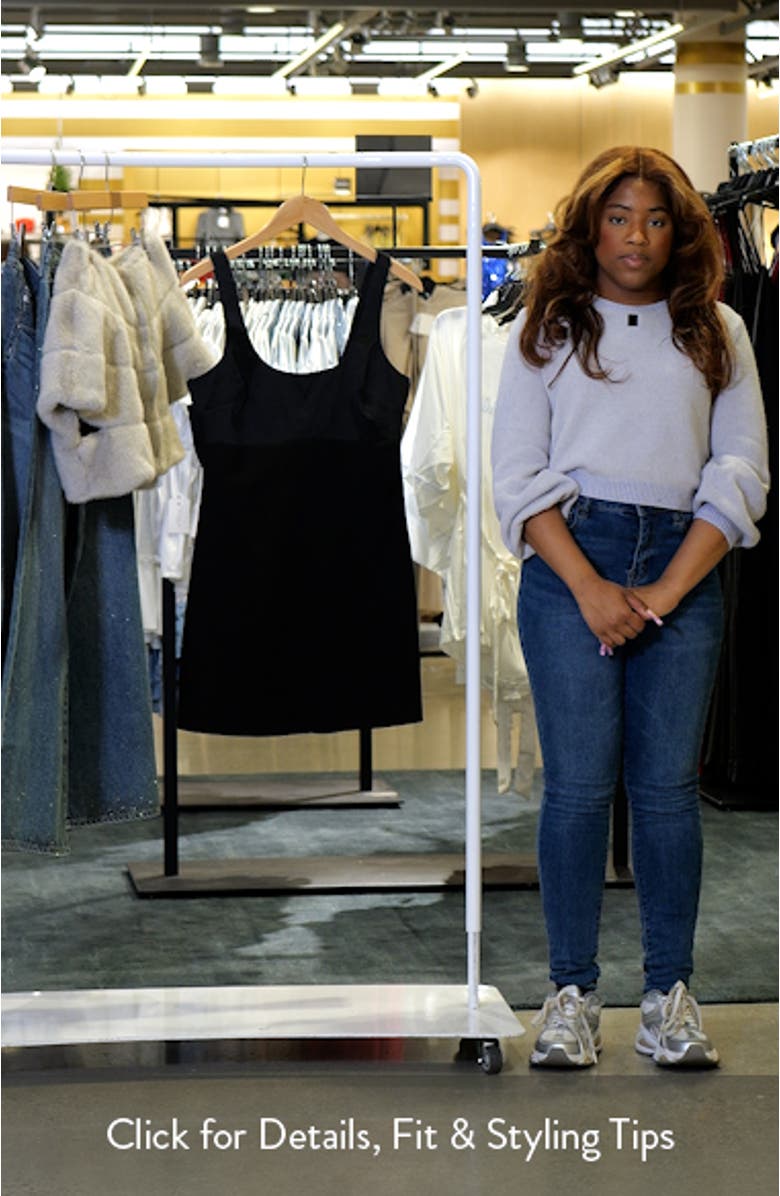 Amalia Bow Back Cocktail Minidress, sales video thumbnail