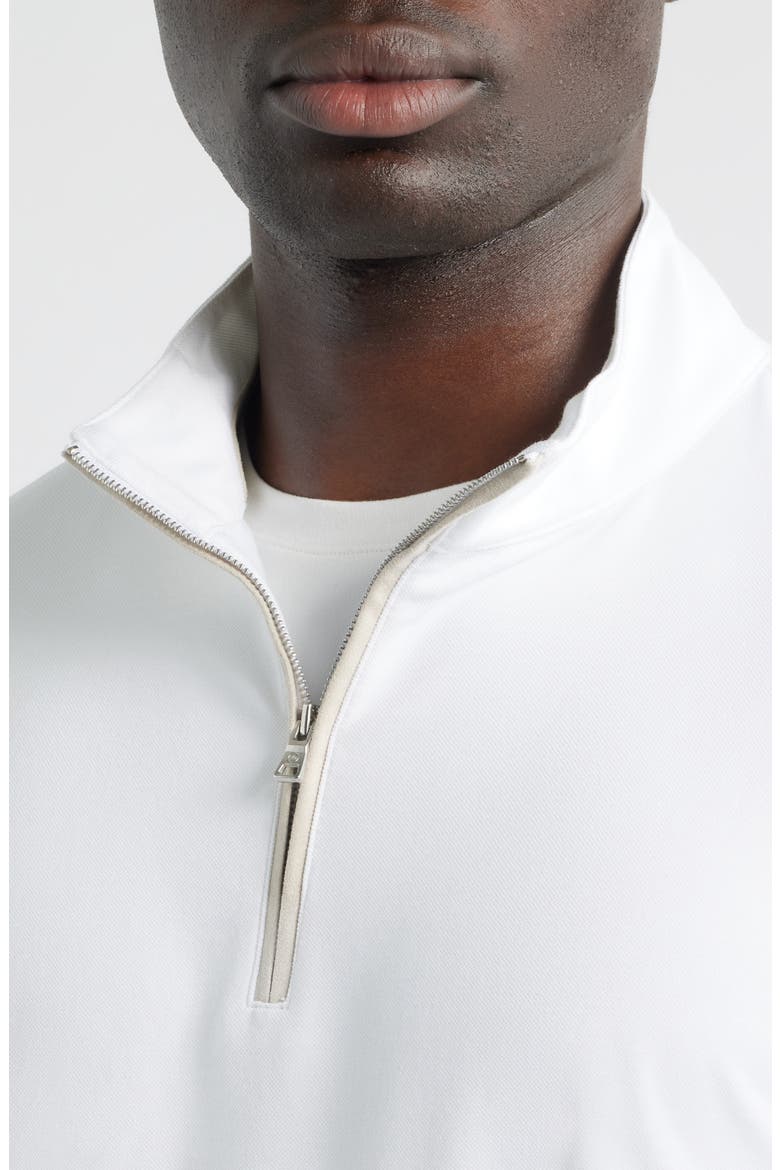 Crown Crafted Albatross Quarter Zip, Alternate, color, WHITE