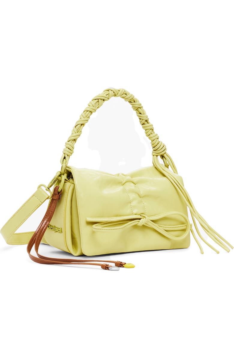 Desigual Faux Leather Shoulder Bag, Alternate, color, Light Green