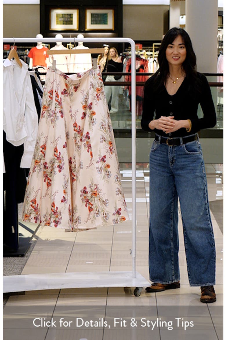 Hilda Bouquet Godet Skirt video