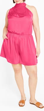 City Chic Kiana Sleeveless Playsuit