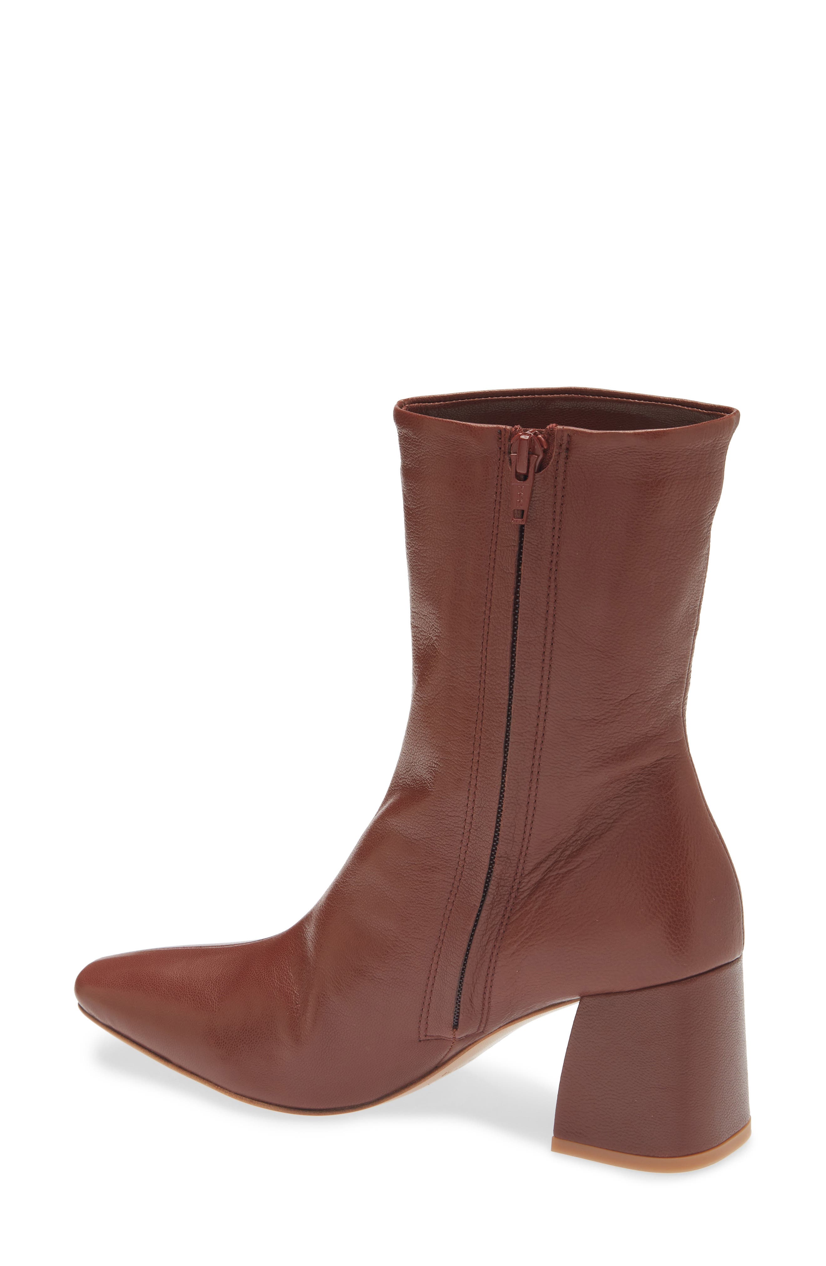 Pedro Garcia Ilisa Block Heel Boot, Alternate, color, Auburn Leather