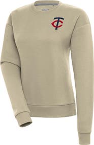 ANTIGUA Women's Antigua Khaki Minnesota Twins Victory Pullover Sweatshirt
