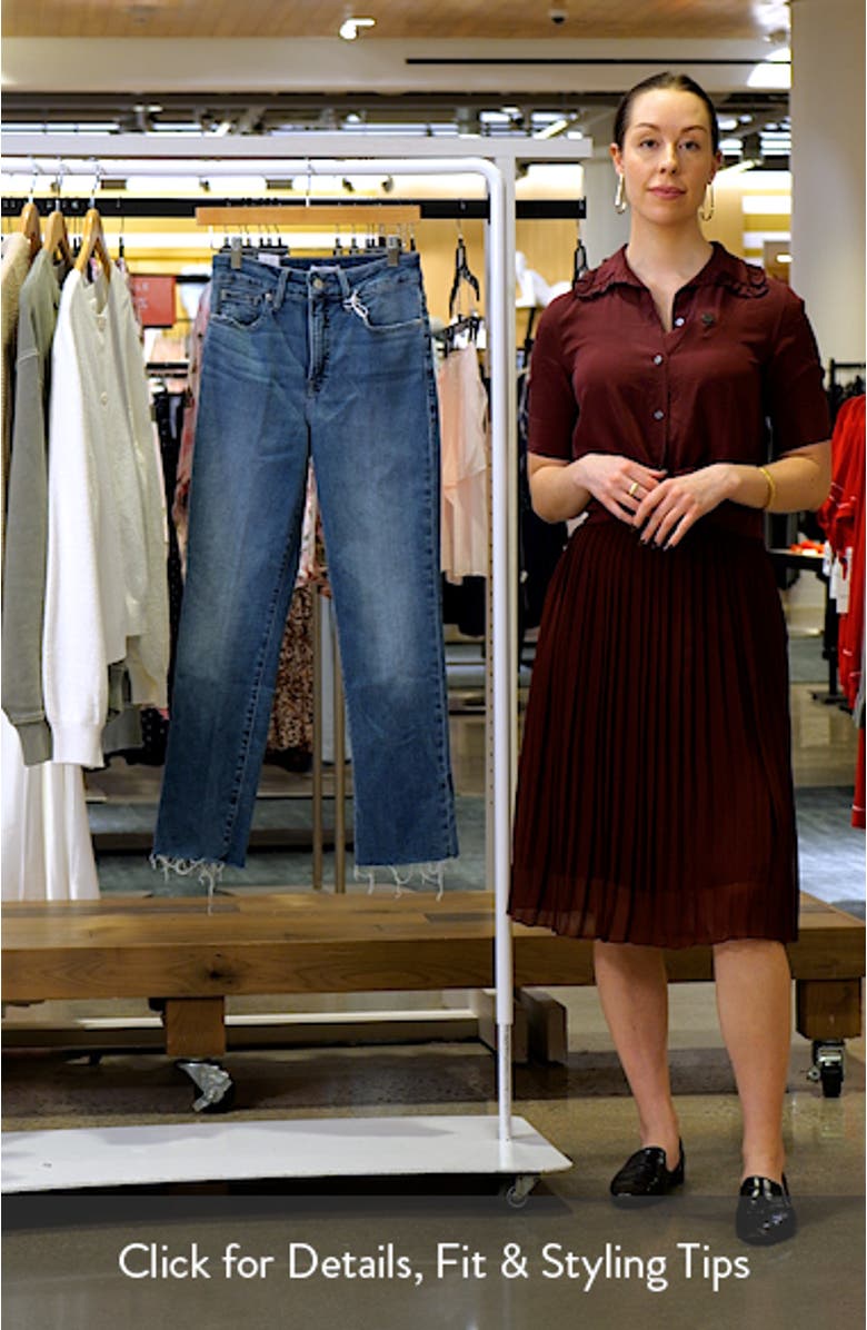 Soft-Tech Good Legs Raw Hem Ankle Straight Leg Jeans, sales video thumbnail