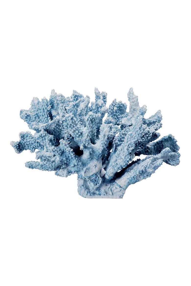 Faux Coral Accent Decor, Main, color, LIGHT BLUE